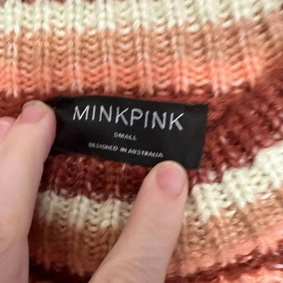 MinkPink NWT’s striped long sleeve sweater. Size small - Picture 6 of 7